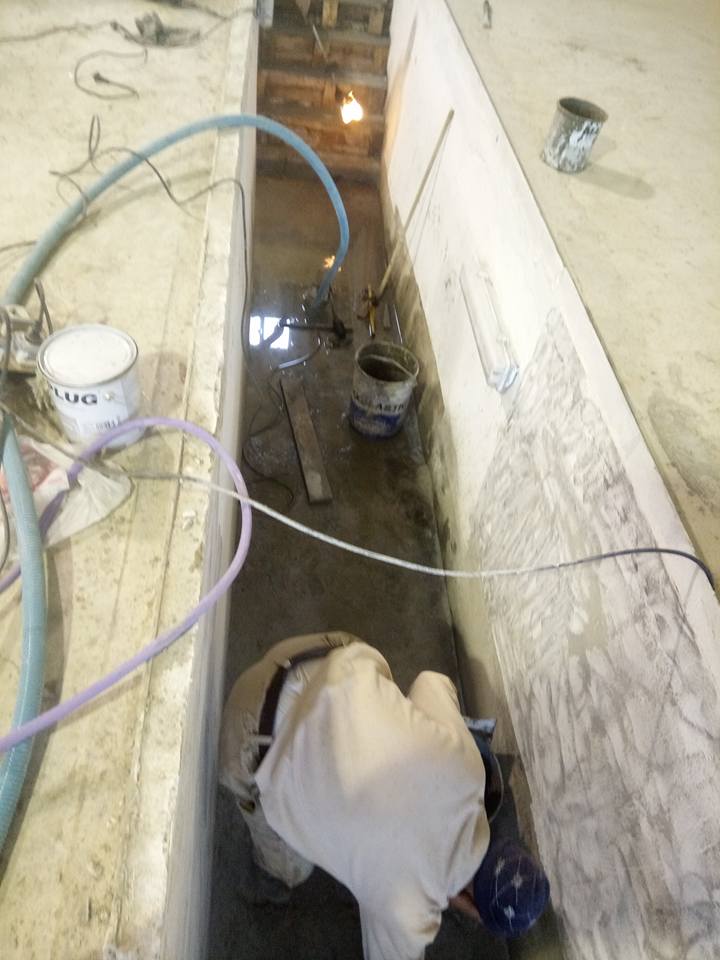 Colmater des fuites d'eau et réparation beton